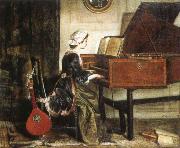 charles burney the harpsichordist oil painting reproduction